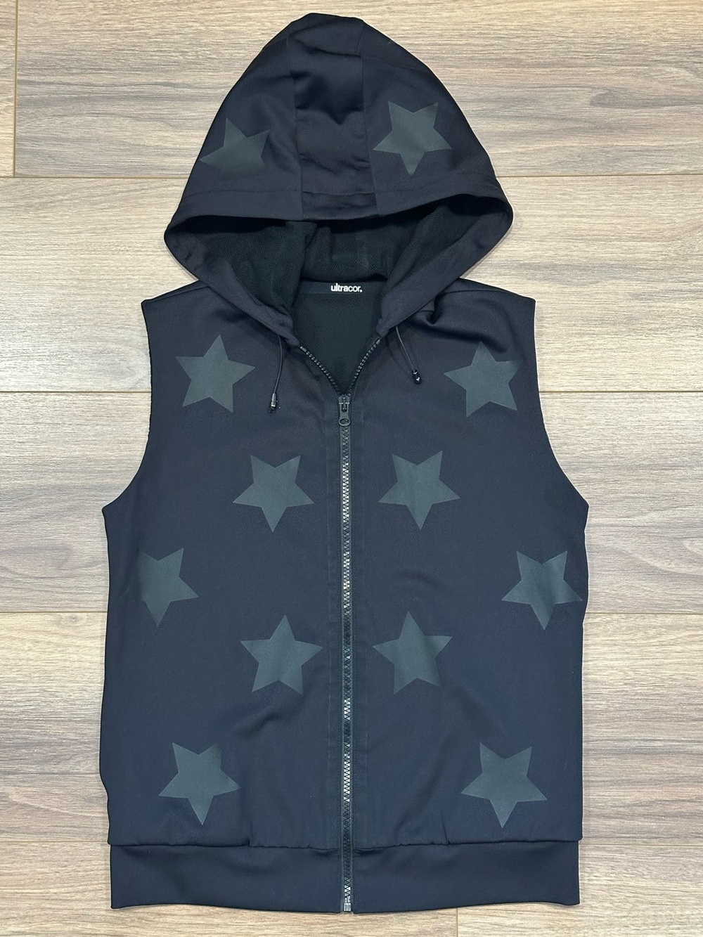 Ultracor Lux Knockout Star Hooded Vest in Black Size Small
